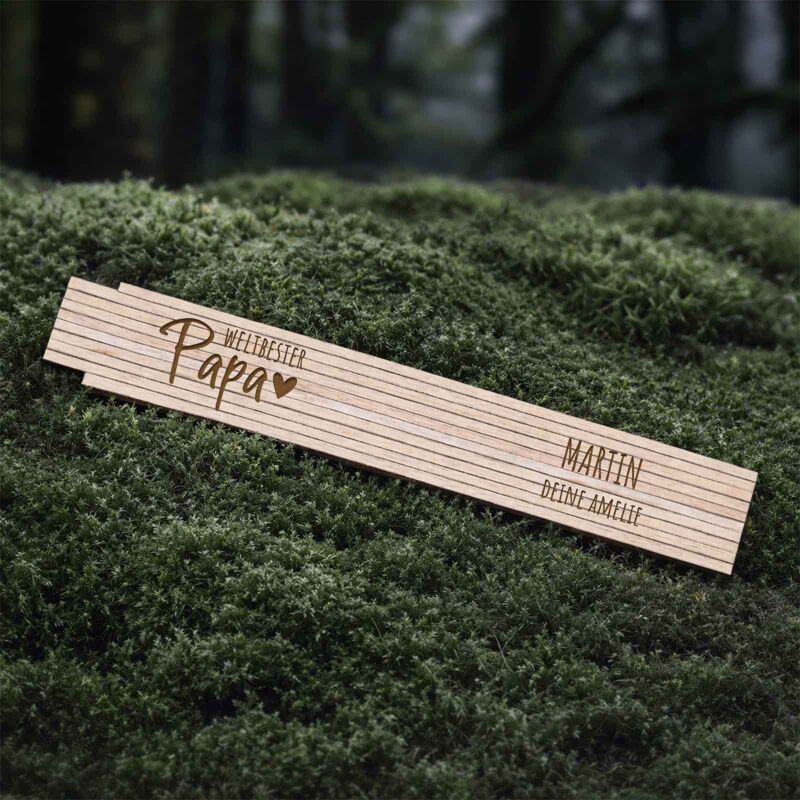 Zollstock „Vater“ personalisiert Gravur