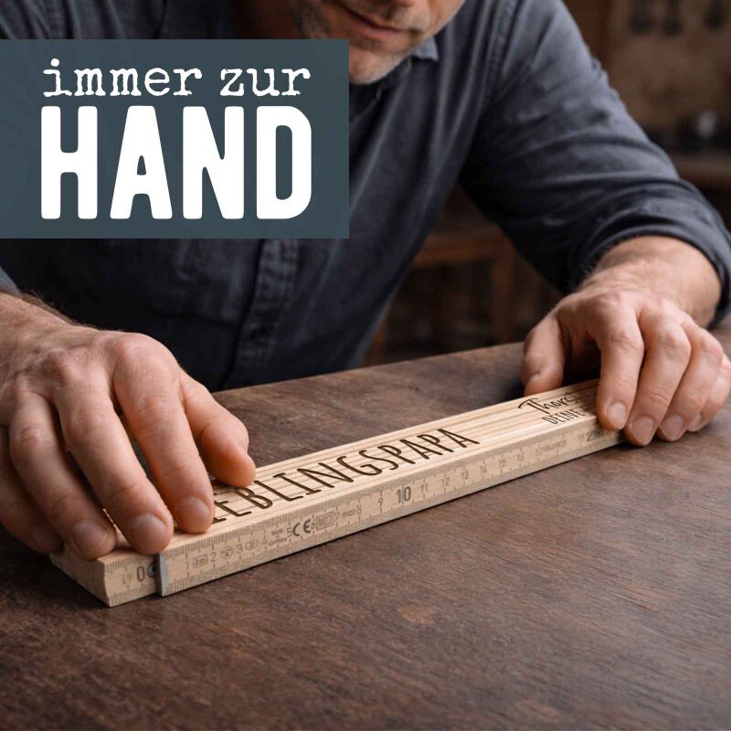 Zollstock „Vater“ personalisiert Gravur
