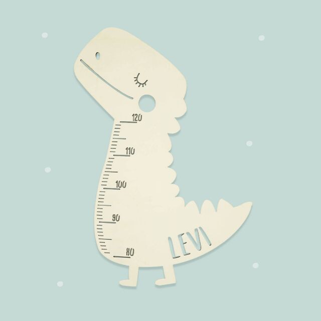 measuring stick for children name personalizable size measurement model dino scaling individual