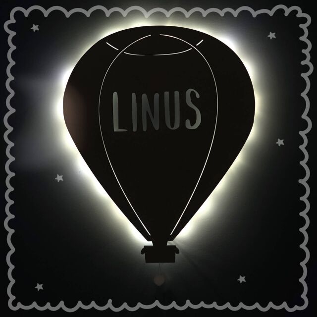 Night light &quot;Bruno the Balloon&quot; personalized...