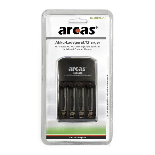 Arcas Ladegerät ARC-2009 für AA & AAA Akkus