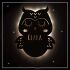 Night light "Emilia the owl" personalized for baby and child nature yes