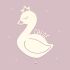 Night light "Sandra the swan" personalized for Baby or child