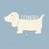 Night light &quot;David the Dachshund&quot; personalized for baby and child