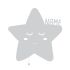 Night light "Stella the star" personalized for Baby or child grey yes