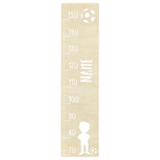 Measuring stick for children name personalizable size measurement 70-150cm scaling standard with kicker motif nature