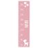 measuring stick for children name personalizable size measurement 70-150cm scaling standard with fawn motif old rose