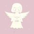 Night light "Emma the angel" personalized for baby and child