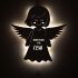 Night light "Emma the angel" personalized for baby and child nature no