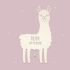Night Light "Lori the Llama" personalized for Babys and Kids grey yes