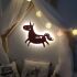 Night Light "Elfi the Unicorn" personalized for Babys and Kids grey no