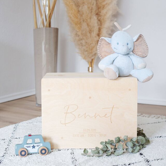 Reminder box "Sternkind" personalized for Child & Baby