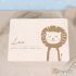 Memory box "Lion" personalized for child & baby S (30x20x14 cm) without handles