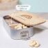 Lunchbox &quot;Regenbogen&quot; personalisiert f&uuml;r Kinder Brotdose Metalldose mit Bambusdeckel 750ml