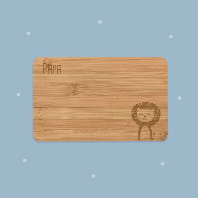 Set of 2 breakfast boards &quot;Lion&quot; personalized...