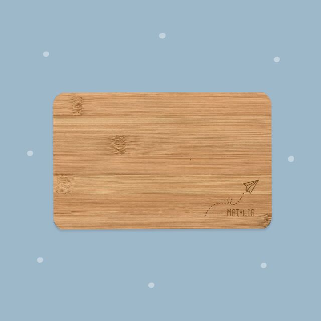 Set of 2 breakfast boards &quot;paper airplane&quot;...