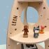 Personalized childrens shelf "spaceship" suitable for Toniebox and Tonie figures