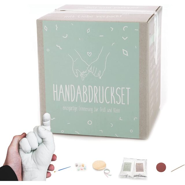 Handprint set plaster cast for baby, couples or family praxy&reg;