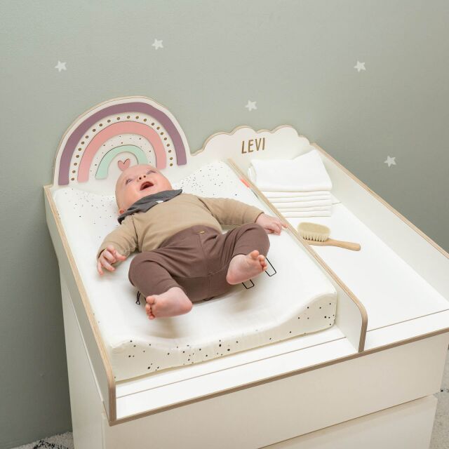 Changing table top suitable for MALM chest of drawers from Ikea "Sky"
