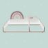 Changing table top suitable for MALM chest of drawers from Ikea "3D rainbow"