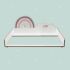 Changing table top suitable for MALM chest of drawers from Ikea "3D rainbow"