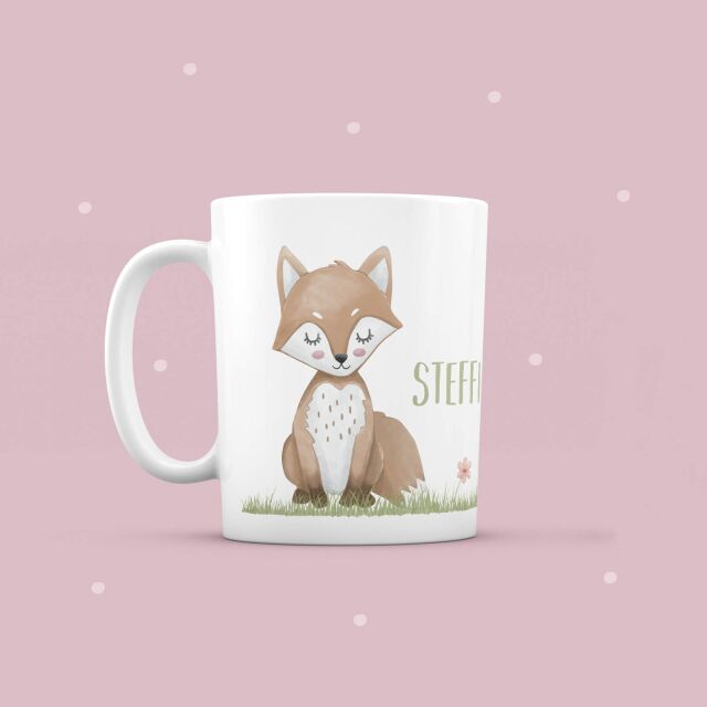 Personalized cup &quot;Fox&quot; for children