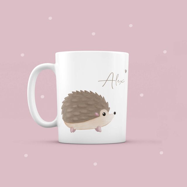 Personalized cup "Hedgehog" for children