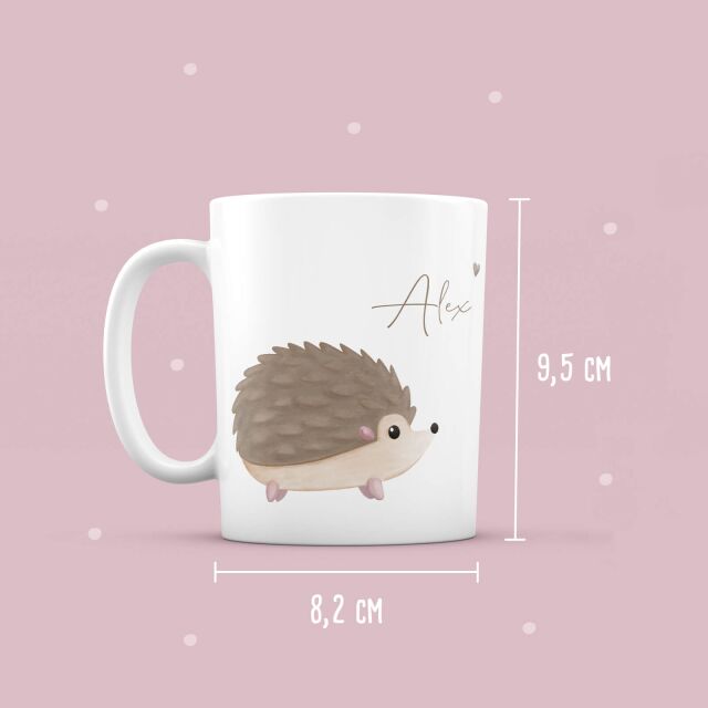 Personalized cup &quot;Hedgehog&quot; for children