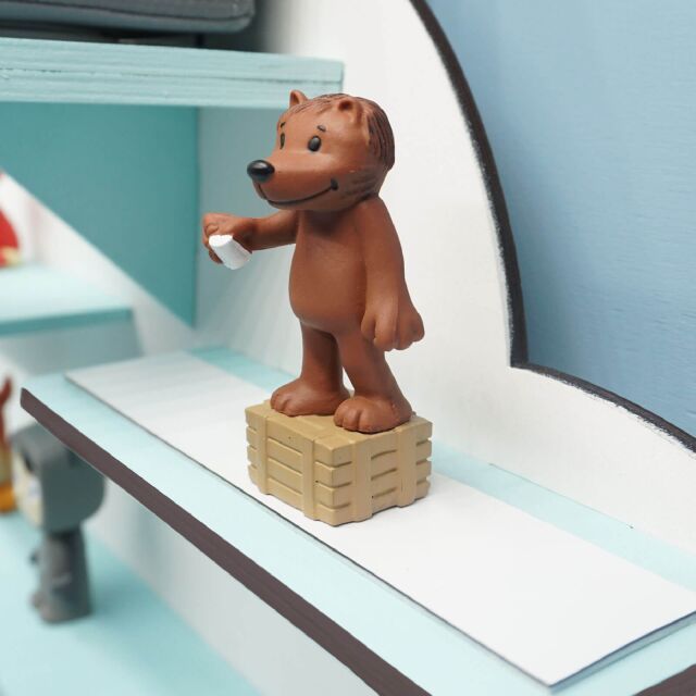 Personalized shelf "Bear" suitable for Toniebox and Tonie figures Wall shelf for children music box nature nature