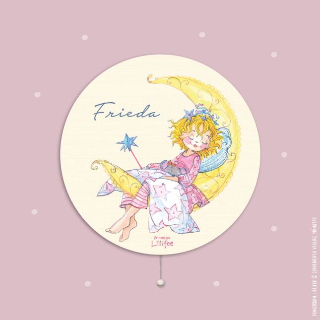 Night light "Princess Lillifee - Good Night" watercolor personalized for baby and child