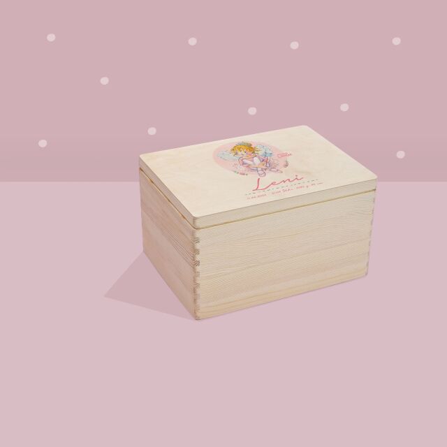 Personalized memory box &quot;Princess Lillifee - ballet - sits&quot; watercolor