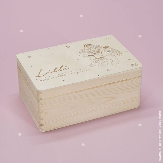Personalized souvenir box "Princess Lillifee - Lillifee and Unicorn