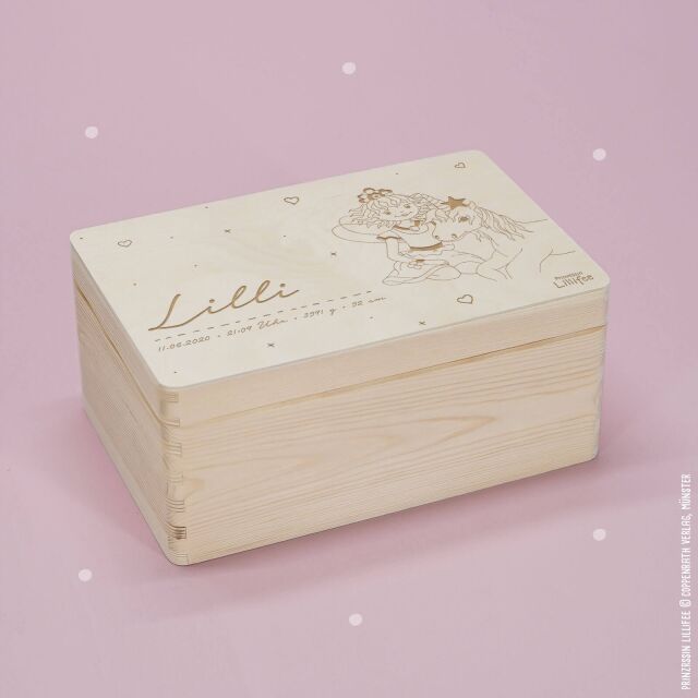 Personalized souvenir box &quot;Princess Lillifee - Lillifee and Unicorn