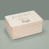 Memory box wood personalized "Carlson - wedding flowers".