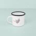 Personalized enamel cup "Parrot" for children mug with name