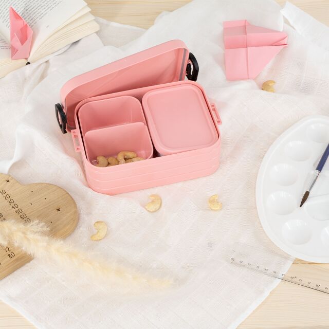 Mepal lunch box "Rainbow pink" Nordic pink Bento insert + fork