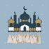 Ramadan Kalender "Moschee Figur" farbig