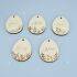 Pendant "Easter egg with flowers" set of 5