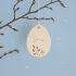 Pendant "Easter egg with flowers" set of 5