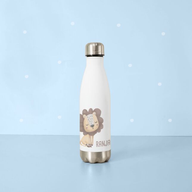Water bottle "Lion" watercolor 500ml