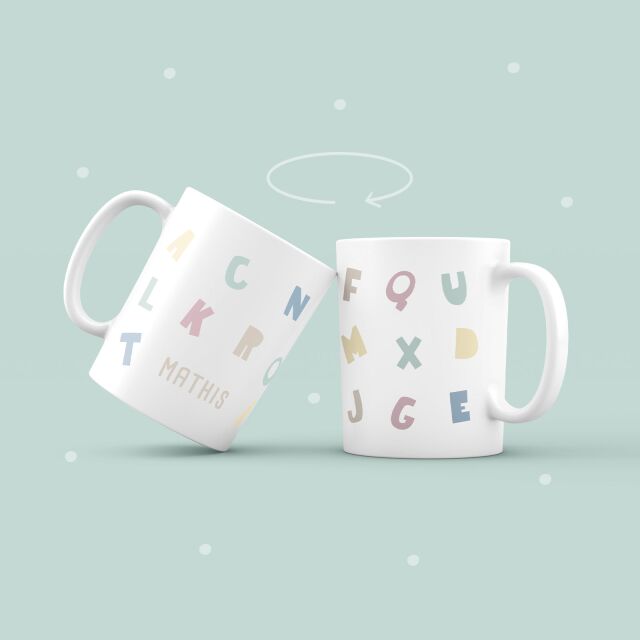 Personalized cup "ABC" for children