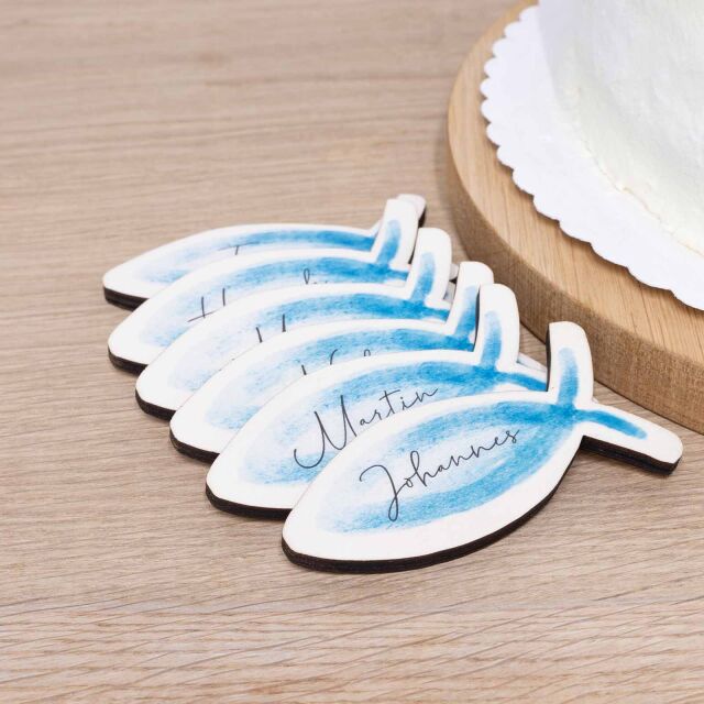 Table decoration for baptism "Fish"