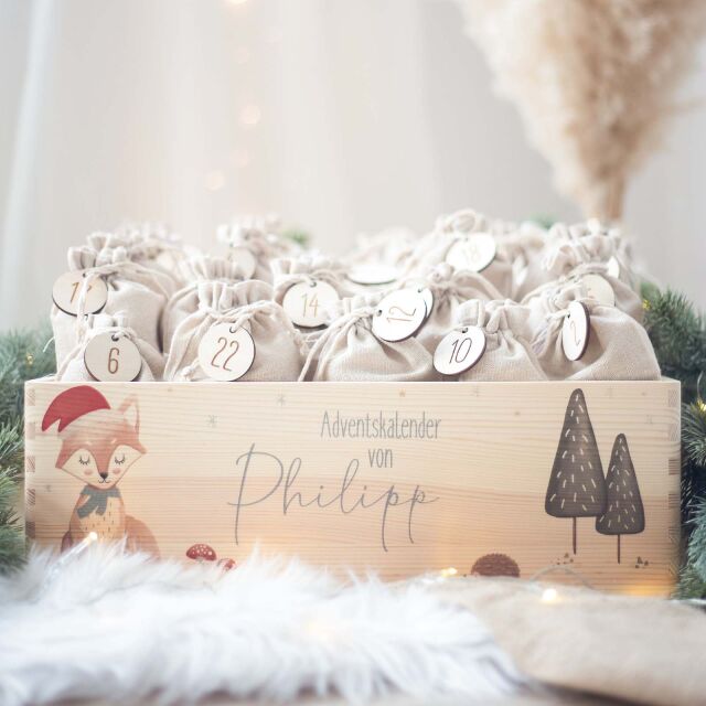 Advent calendar "Branches" personalized for child
