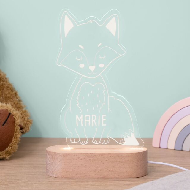 Night light &quot;Colourful Rainbow&quot; personalised for baby and child