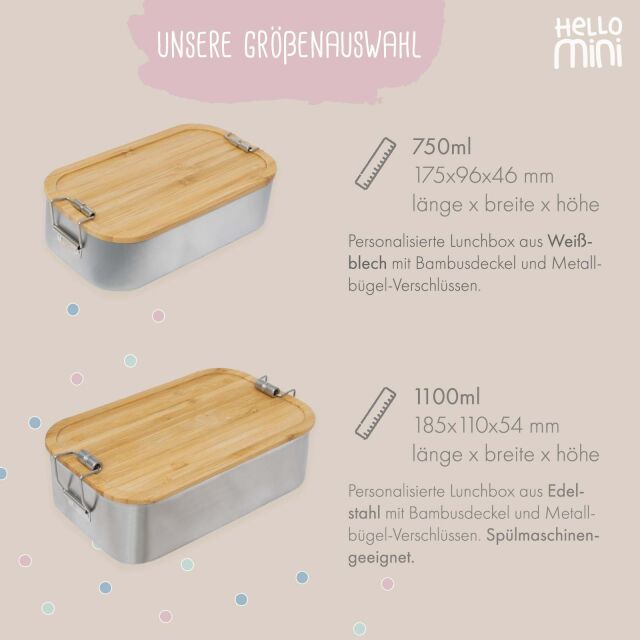 Lunchbox & Trinkflasche Set "Fuchs" bunt bedruckt