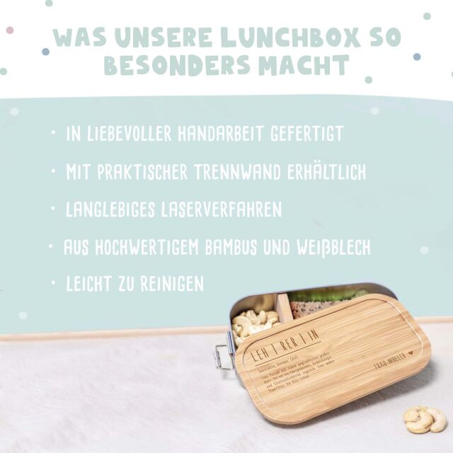 Lunchbox "Lehrerin" Abschiedsgeschenk