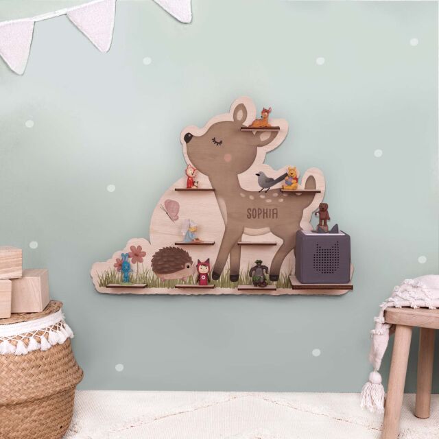 Personalized shelf "Llama" suitable for Toniebox and Tonie figures with toniebox-bracket  No