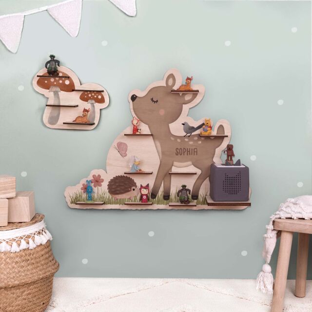 Personalized shelf "Llama" suitable for Toniebox and Tonie figures with toniebox-bracket  No