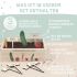 Saatgut Anzuchtset - Mini Garten Starter Kit mit personalisierter Holzkiste Aquarell Gemüse XL (60x40x23 cm)